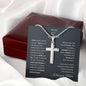 To My Son | I love You - Stainless Steel Cross Necklace