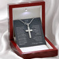 To My Son | I love You - Stainless Steel Cross Necklace